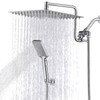 YDmeet 12 Inch Shower Head with Handheld Spray Combo- Rain