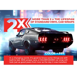 ColorFusion PPF by VViViD, Gloss GT Silver Dry Apply PPF Vinyl Car Wrap Roll 6ft x 5ft