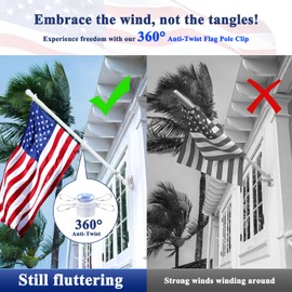 ESTTOP 5 FT Black Flag Pole, Tangle Free Spinning Stainless Steel Weather Resistant Rustproof Flagpole Suitable for 3x5 Sports Fan Outdoor Flags 1" Dia Flag Poles for House, Wall (Without Bracket)