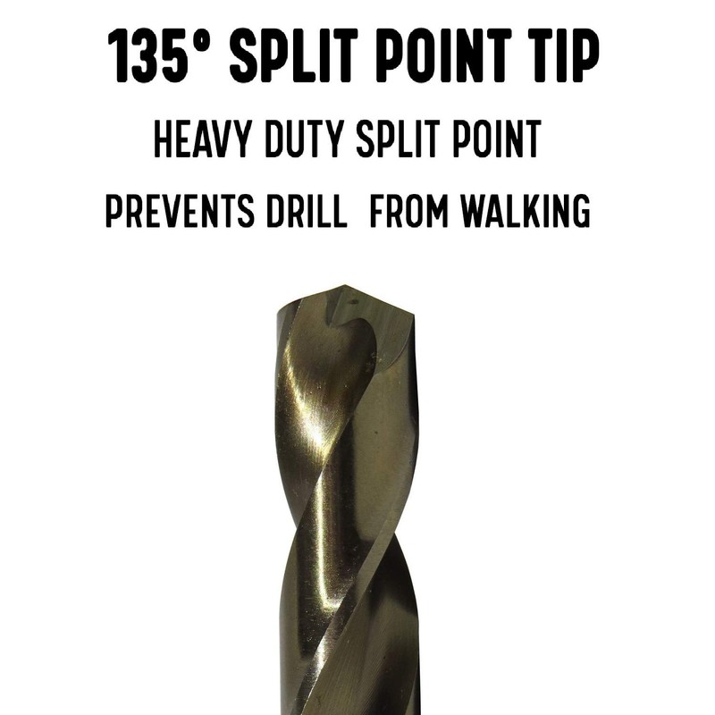 Drill America 9/64" Cobalt Heavy Duty Drill Bit (Pack of