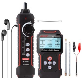 NOYAFA NF‑8209S Network Cable Tester – Upgrade Ethernet Cable Tester with PoE Detection, NCV Voltage Test, Cable Length Measurement, Port Flashing & Anti-Interference Scan Modes