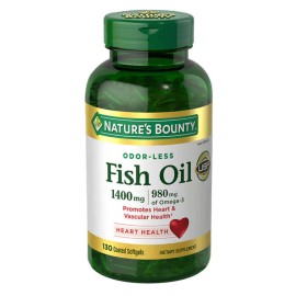 Nature’s Bounty Nature's Bounty Fish Oil 130 Coated Softgels 1400 mg.EXP 06/26