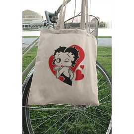 rainUP: Betty 100% Natural Organic Cotton Tote Bag, Reusable and Durable, Shoulder Bags for Women, Ideal for Shopping, Beach, Everyday Use - Unique Designs, Beige, 37 cm x 41 cm, beige