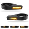 Motorcycle Fork Mounted LED Turn Signals 39-41mm Switchback Sequential Amber