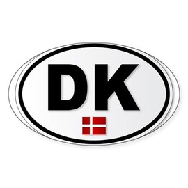 CafePress DK Platea Sticker Oval Car Bumper Sticker