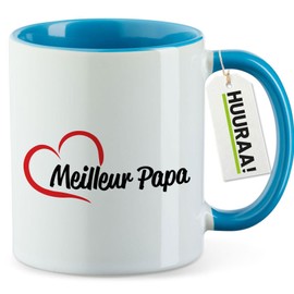 Huuraa Cup Meilleur Papa Gift Cup Blue 330ml Meilleur Papa Gift idea
