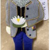 St. Nicolas Embroidered Monet Ornament 6.5 Inches Tall #9088 MN