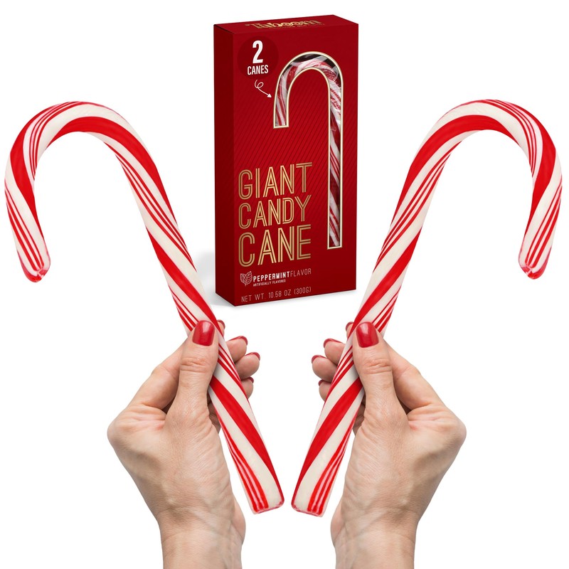 Giant Candy Cane Sticks 2 Pack Gift box - 10