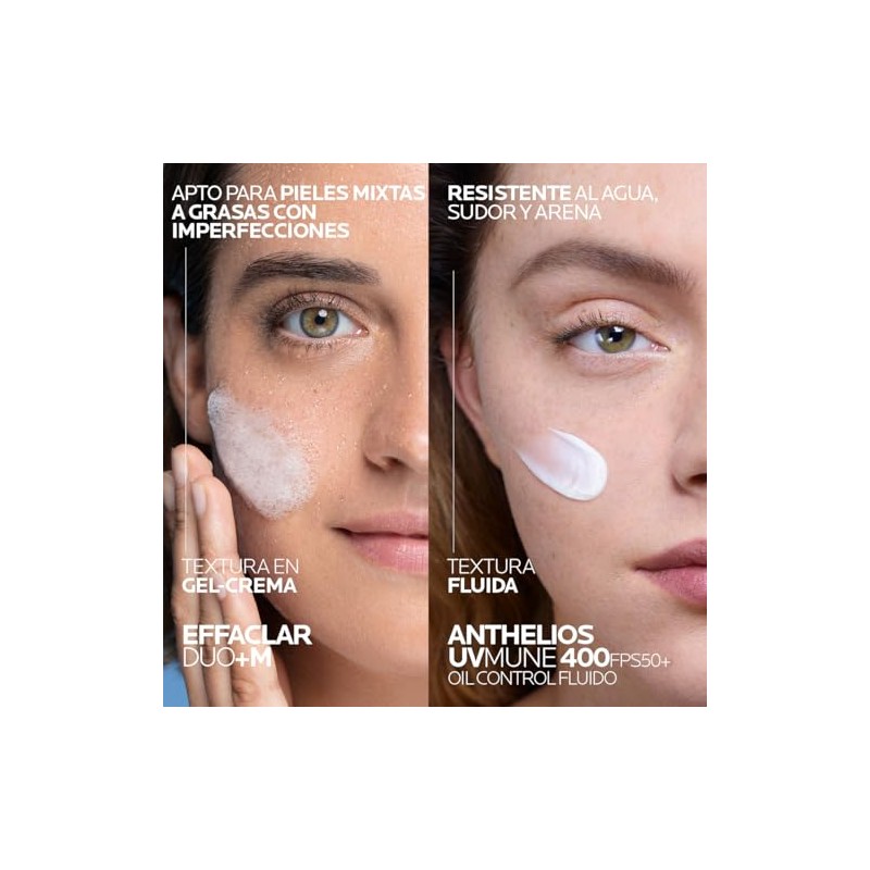 La Roche-Posay Kit Effaclar Duo+M + Anthelios UVMUNE 400 Oil