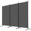 SEGAWE 3 Panel Room Divider 6Ft Folding Privacy Screen Freestanding