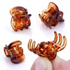 JANYUN 48Pcs Mini Hair Claw Clips, Black Brown Small Hair