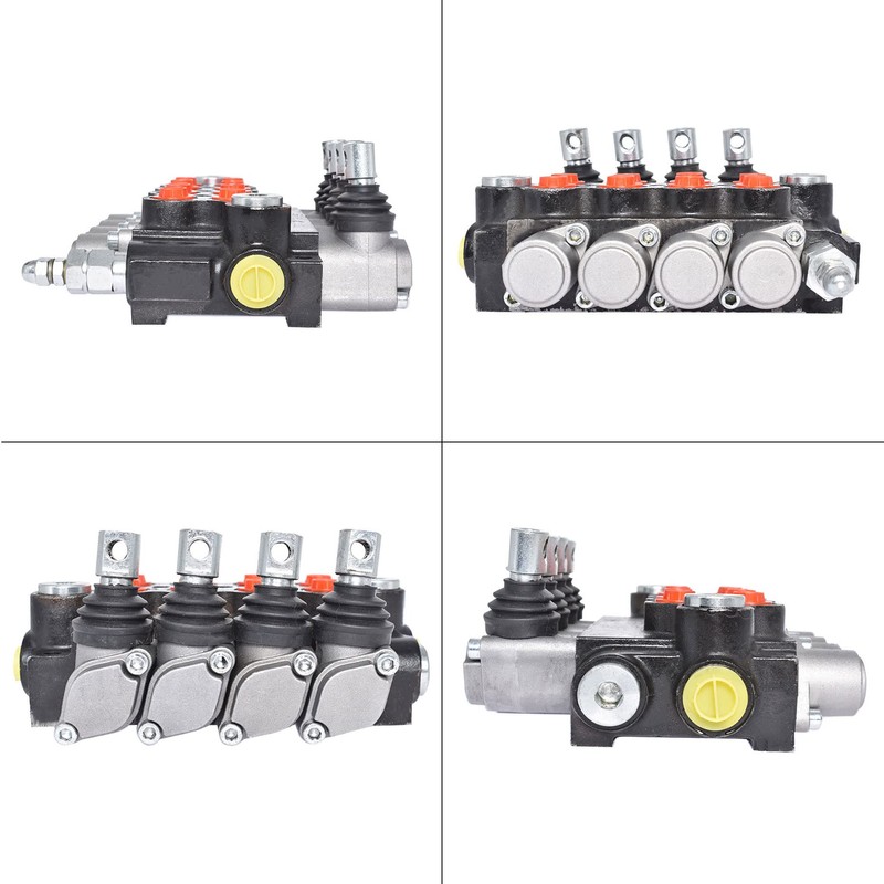 kimllier 4 Spool Hydraulic Valve 11GPM 3625PSI Hydraulic Directional Control