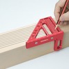 Hole Position Scribing Ruler 3D 22.5‑90° Multi Angle Measuring Square