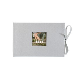 Kolo Noci Small 4x6 Photo Album, Holds 24 Photos, Ideal for Weddings and Baby Books, Silver
