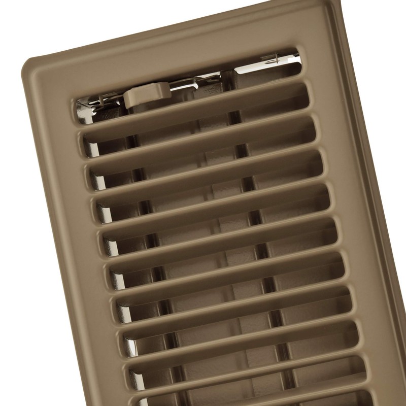 Imperial 4" x 12" Louvered Floor Register, Brown, RG2005