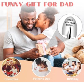 Stocking Stuffers for Men, Gifts for Dad from Daughter, Son, Kids, Fathers Day Unique Gift Ideas - Fathers Day Christmas Birthday Gifts for Men - Dad Gifts Dad's Ice Cream Shovel
