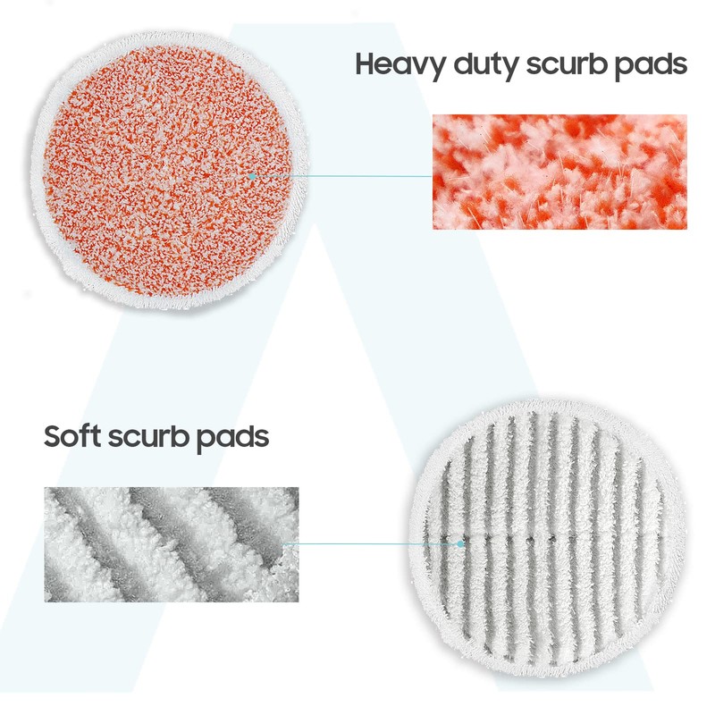 Upgraded 8 Pack Replacement Steam Mop Pads Kit Compatible with