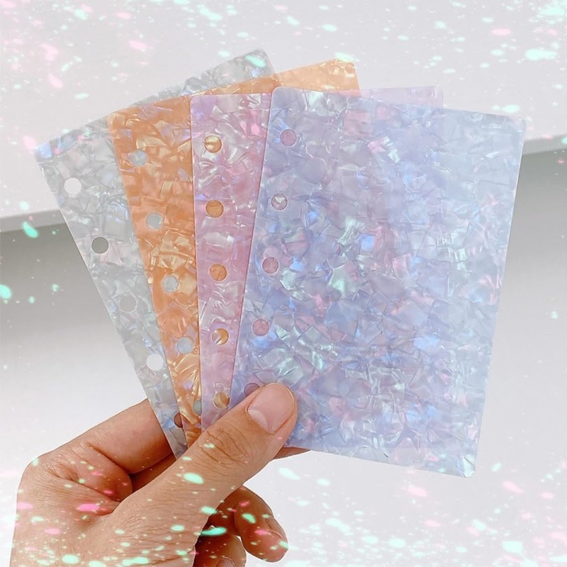 Sticker Notebook, M5, 5-Hole Divider Card, Divider Plate, Set of