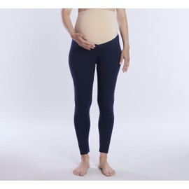 Motherhood MATERNITY Women's Essential Stretch Full Length Secret Fit Belly Leggings, Navy, X-Small
