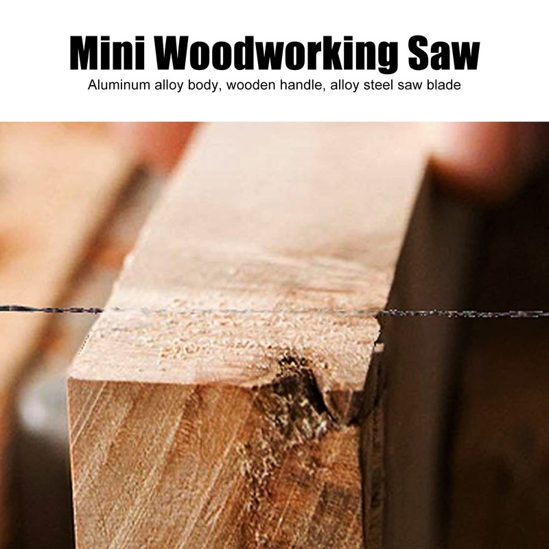Woodworking Coping Saw, U Shape DIY Handsaw with Wooden Handle