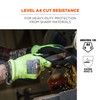 Ergodyne 7141 - Guantes de nitrilo resistentes a cortes DIR