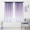 Light Purple Ombre Sheer Curtain Semi Sheer Gradient Girls Bedroom