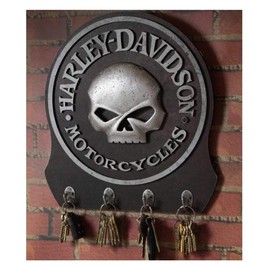 Harley-Davidson Sculpted 3D Willie G Skull Key Rack, Textured Finish HDL-15313