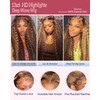 Sherico Honey Blonde Deep Wave Lace Front Wigs Human Hair,4/27