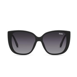 Quay - Womens Sunglasses, Square Lenses with UV Protection, Oversized Sunglasses (Ever After, Matte Black)