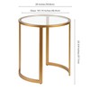 Mitera Round Nested Coffee Table in Brass