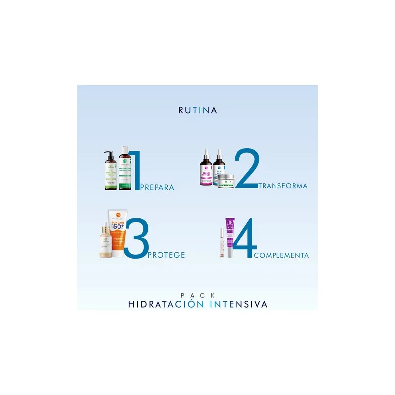 PUREZA NATUR Pack Hidratante intensivo serum Ácido hialurónico facial hidratante