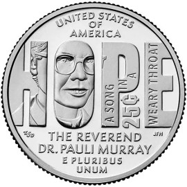 2024 D BU American Women Quarters Rev. Dr. Pauli Murray
