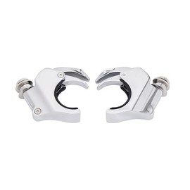 41mm Chrome Quick Release Windshield Clamp Fit for 1993-2005 FXDWG and fit for 1988-2013 FXS, FXST, FXSTB and FXSTC models equipped with quick release style windshields. (Chrome)