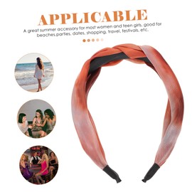 Baluue Fashion Wide Headband for Women Elegant Hair Accessories for Beach Parties and Everyday Use Carbon Fluor