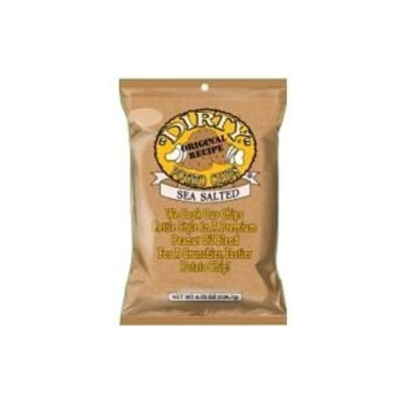 Dirty Kettle Chips Bag, Sea Salted, 4.75 oz., 12 Count