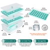 Food-grade Silicone Ice Cube Tray with Lid and Storage Bin