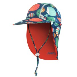 Foruhoo Baby Boys UV Protection 50 Drawstring Wide Brim Summer Hat Sun Hat - Colorful fish