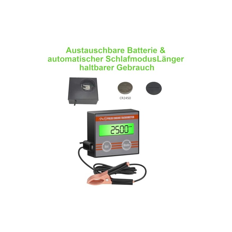 Tachometer Chainsaw, Suitable for 2 Stroke/4 Stroke Small Engines, Mini