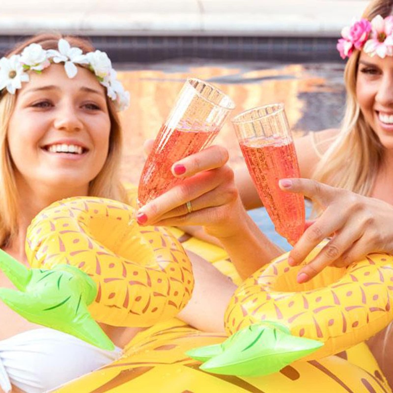 Inflatable Drink Holder 20 Pack Inflatable Pineapple Pool Float Drink