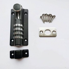 Anti-Theft Password Lock Hasp for Doors Black Lock