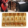 Electric Guitar Bridge 6 Strings 65mm Glossy Metal Guitar Hardtail
