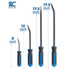 ROTATION 4-Piece Heavy Duty Pry Bar Set with Thicker Hammer