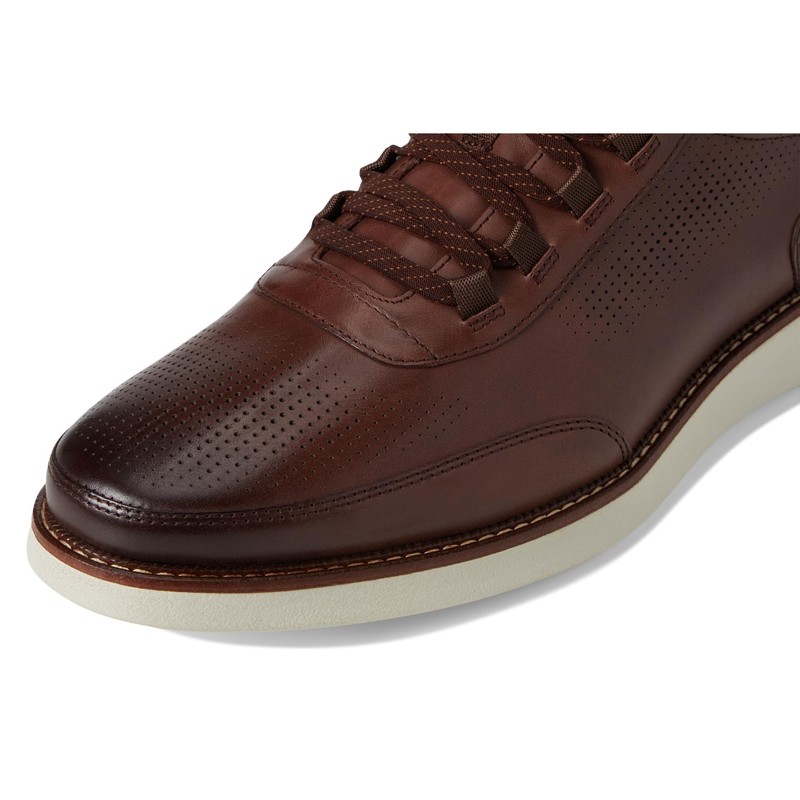 Florsheim Men's Launch Elastic Lace Slip-On, Brown, 14 Medium
