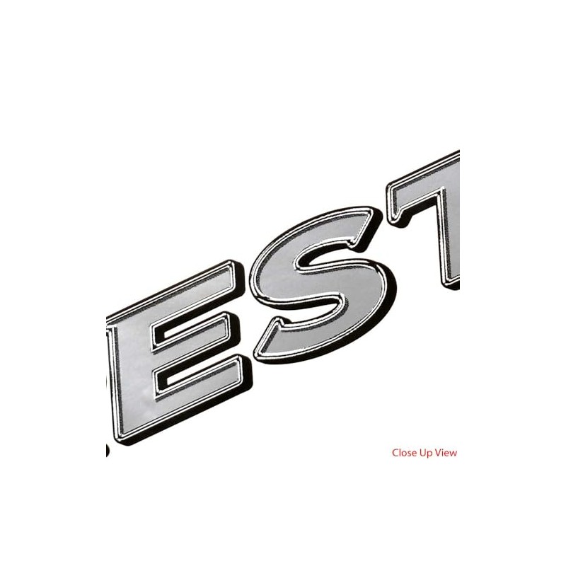 Crestliner Boat Logo Decal 2099273 | Silver Black Sticker