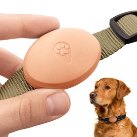 Waterproof AirTag Dog Collar Holder, Sturdy Alternative to AirTag Dog Collar, Fits All Width Collars… (1 Pack, Pink)