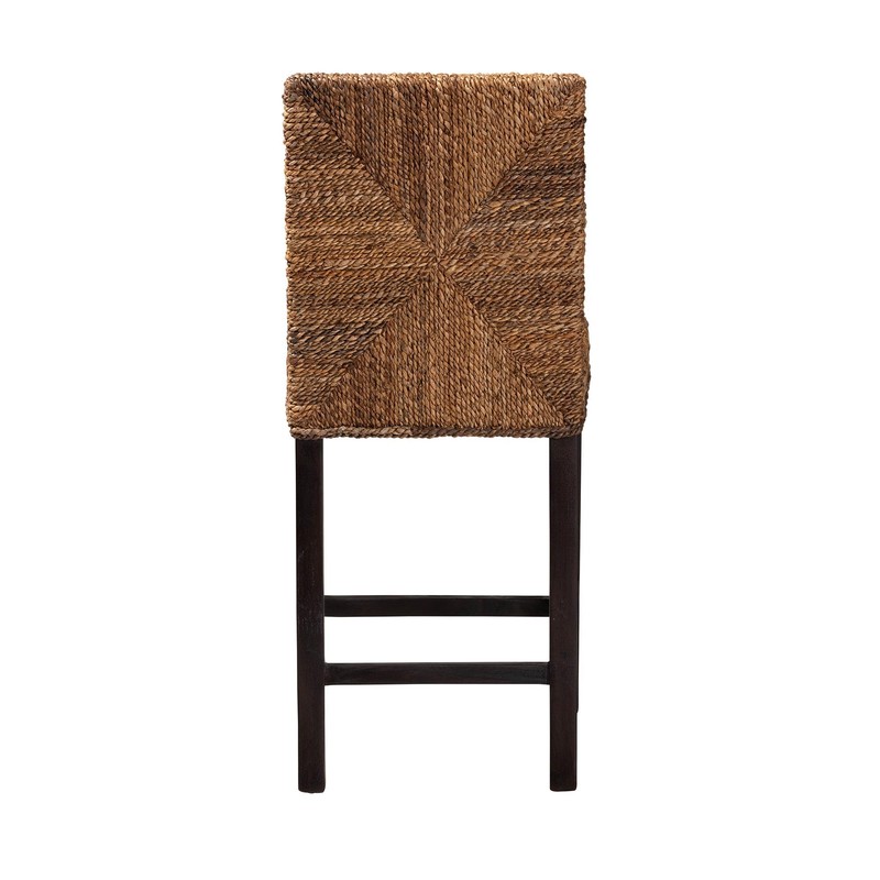 bali & pari Laymi Natural Seagrass Stool, Counter Height