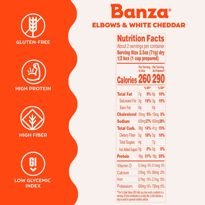 Banza Chickpea Pasta Mac & Cheese – High Protein Gluten