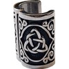 VALHALLA Viking Beard Bead 316L Steel Silver Stainless Steel Large