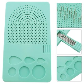 ZZLZX Quilling Board with 20 Needles Blue Paper Comb Tool DIY Paper Craft Quilling Tool Paper Comb Weaver Origami Comb Art Tool Quilling Board Hole Fixing Foot Used for DIY Petal Leaf Shapes
