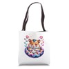 Space Flowers Hamster Hamsters Tote Bag
